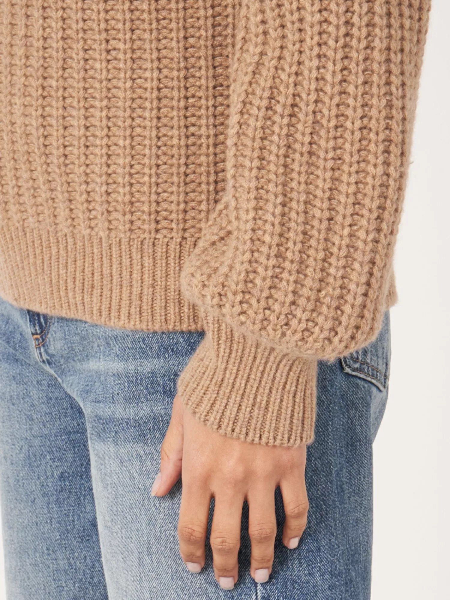 Pull femme en cachemire doux - Maille côtelée épaisse - Idéal pour un look chic et confortable - Prix attractif