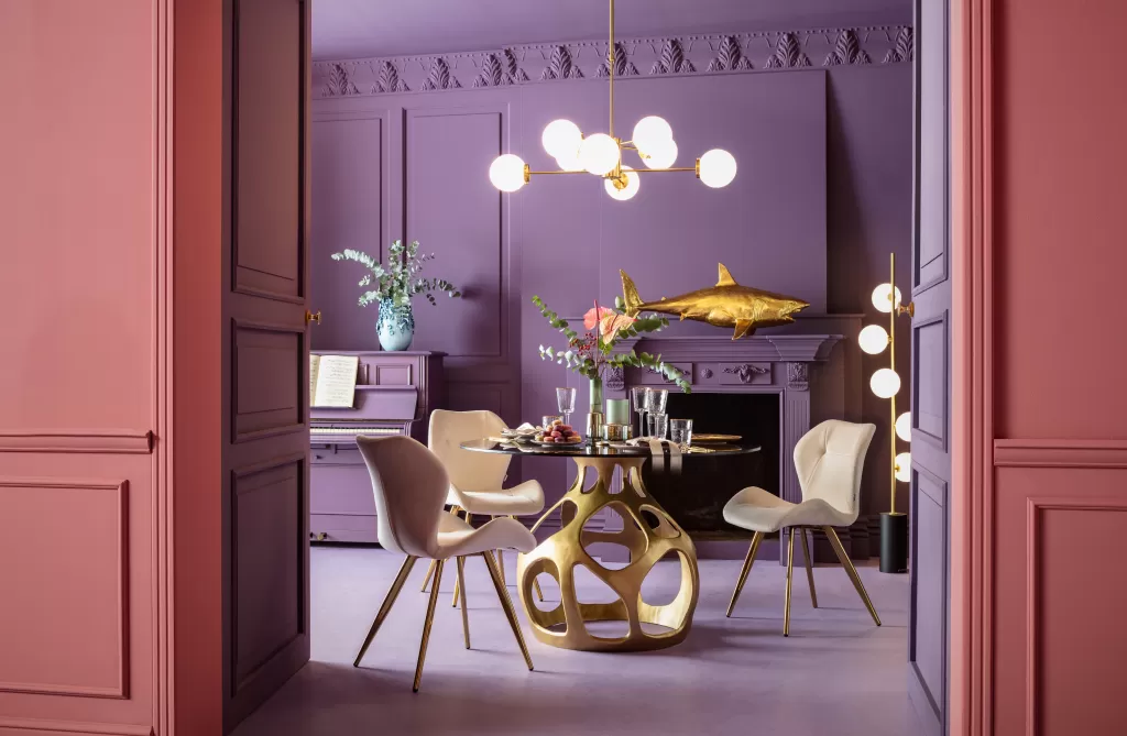 Lustre suspendu Heavenly en or de KARE Design - Diamètre 98 cm, éclairage d'exception pour intérieur raffiné