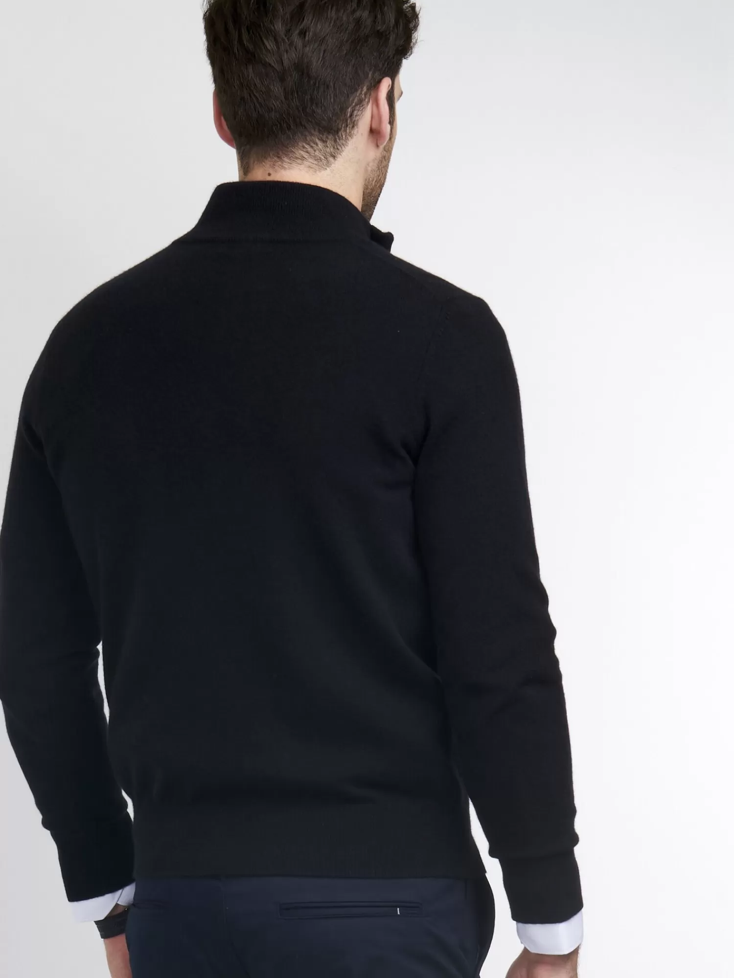 Pull Homme à Col Montant avec Fermeture Éclair - Style Décontracté et Élégant