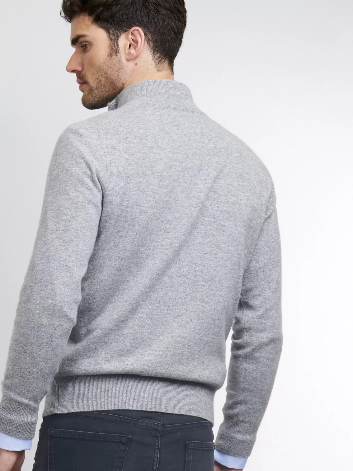 Pull Homme Hiver 2024 - Col Montant Élégant avec Zip Moderne, Confort Haut de Gamme
