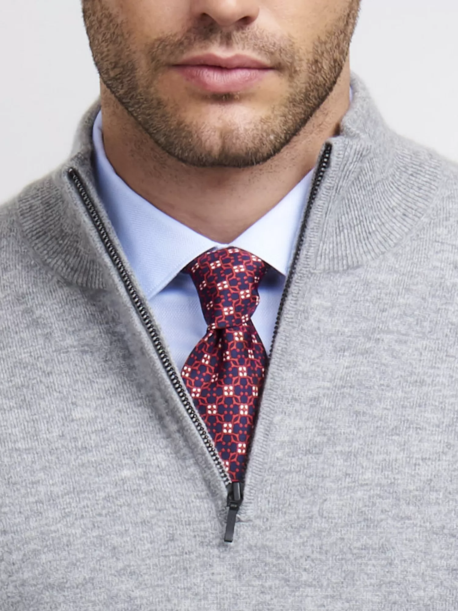 Pull Homme Hiver 2024 - Col Montant Élégant avec Zip Moderne, Confort Haut de Gamme