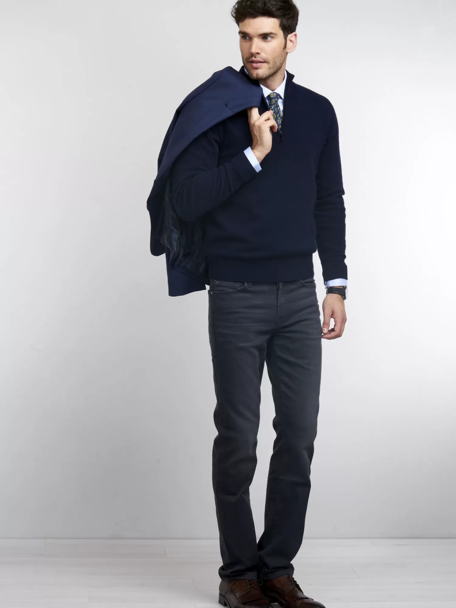 Pull Homme Décontracté à Col Montant avec Zip Pratique - Style Moderne et Confortable