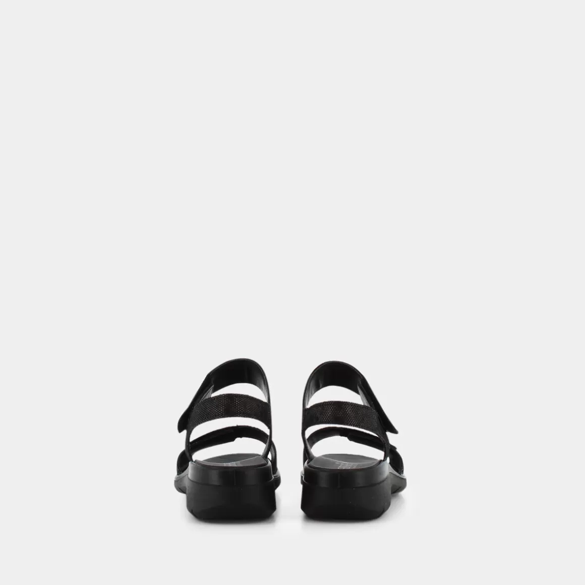 Sandales élégantes ESSEM en cuir noir - Modèle intemporel Im-E23D-08 (Collection Printemps-Été)