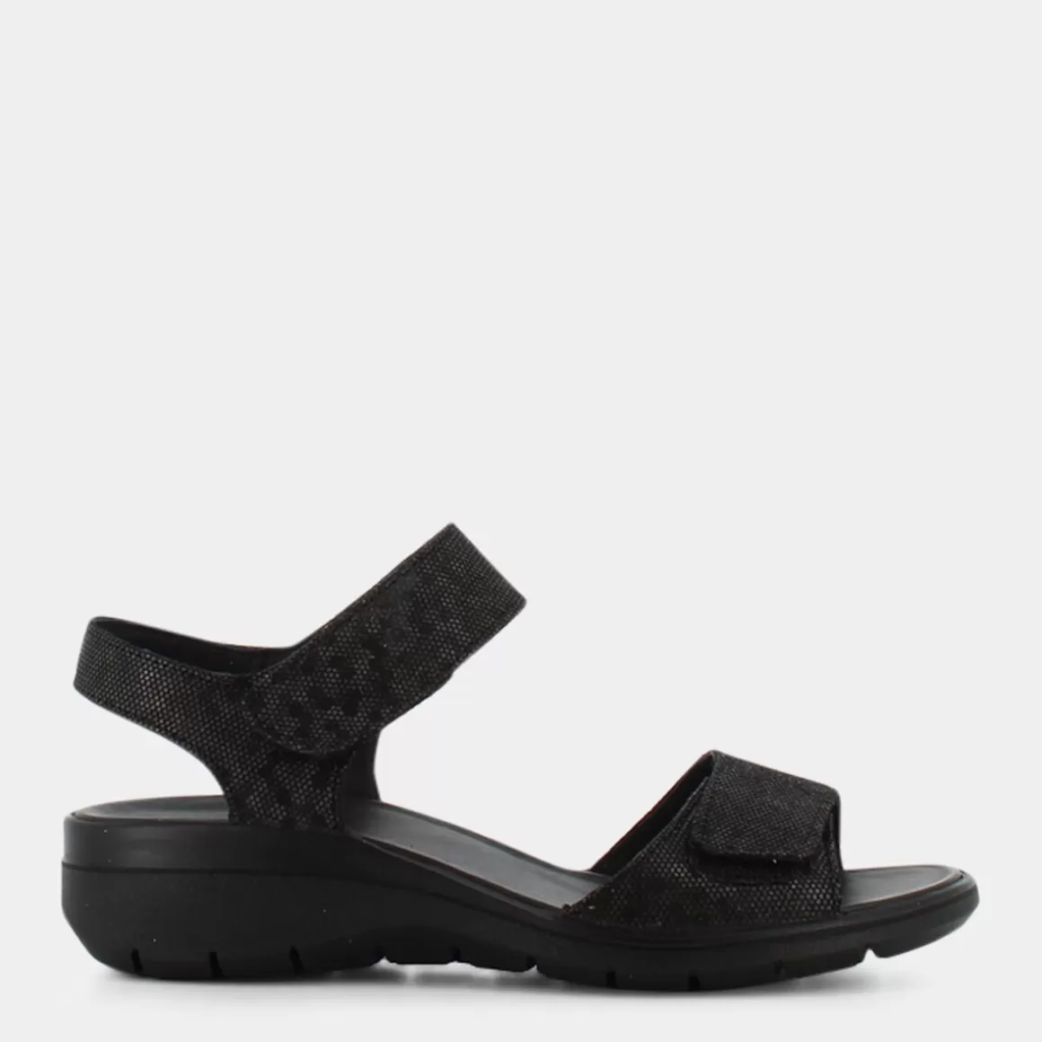 Sandales élégantes ESSEM en cuir noir - Modèle intemporel Im-E23D-08 (Collection Printemps-Été)