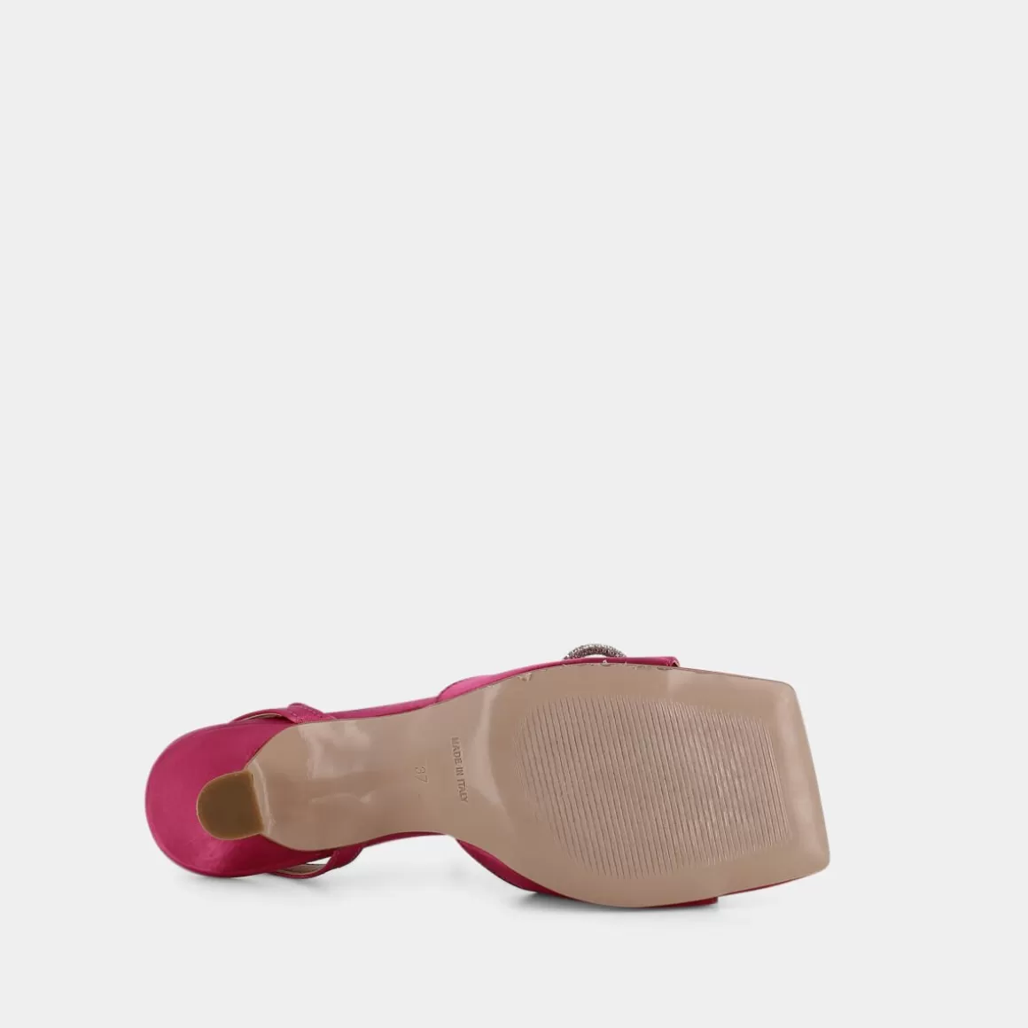 Escarpins féminins Fuchsia SHEEN Is-E22D-03 - Sandales à talons roses printanières élégantes pour tenues décontractées, modèle confortable en cuir souple avec semelle antidérapante