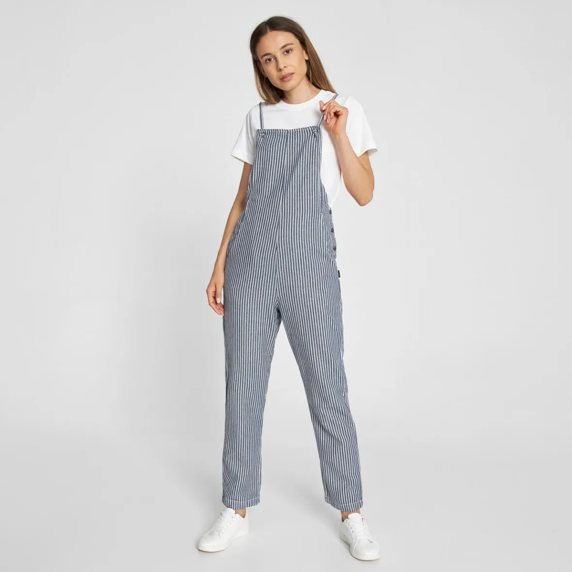 Combinaison Femme Rayures Élégantes - Bleu Marine | Style Professionnel d'Emmaboda en Promotion Exclusivité