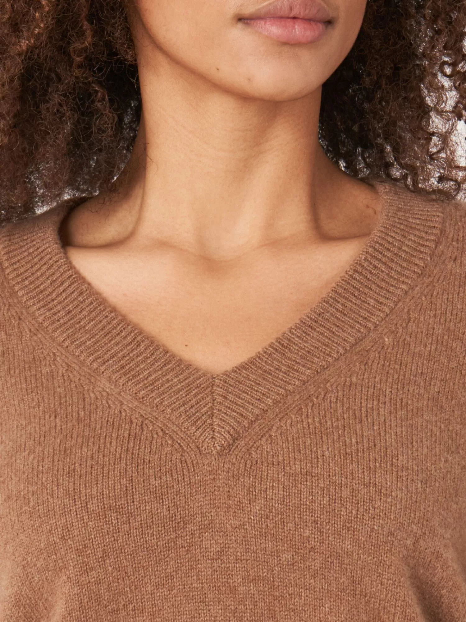 Nouveauté Korte : Pull en Cachemire Décontracté Chic avec Encolure en V pour Femme