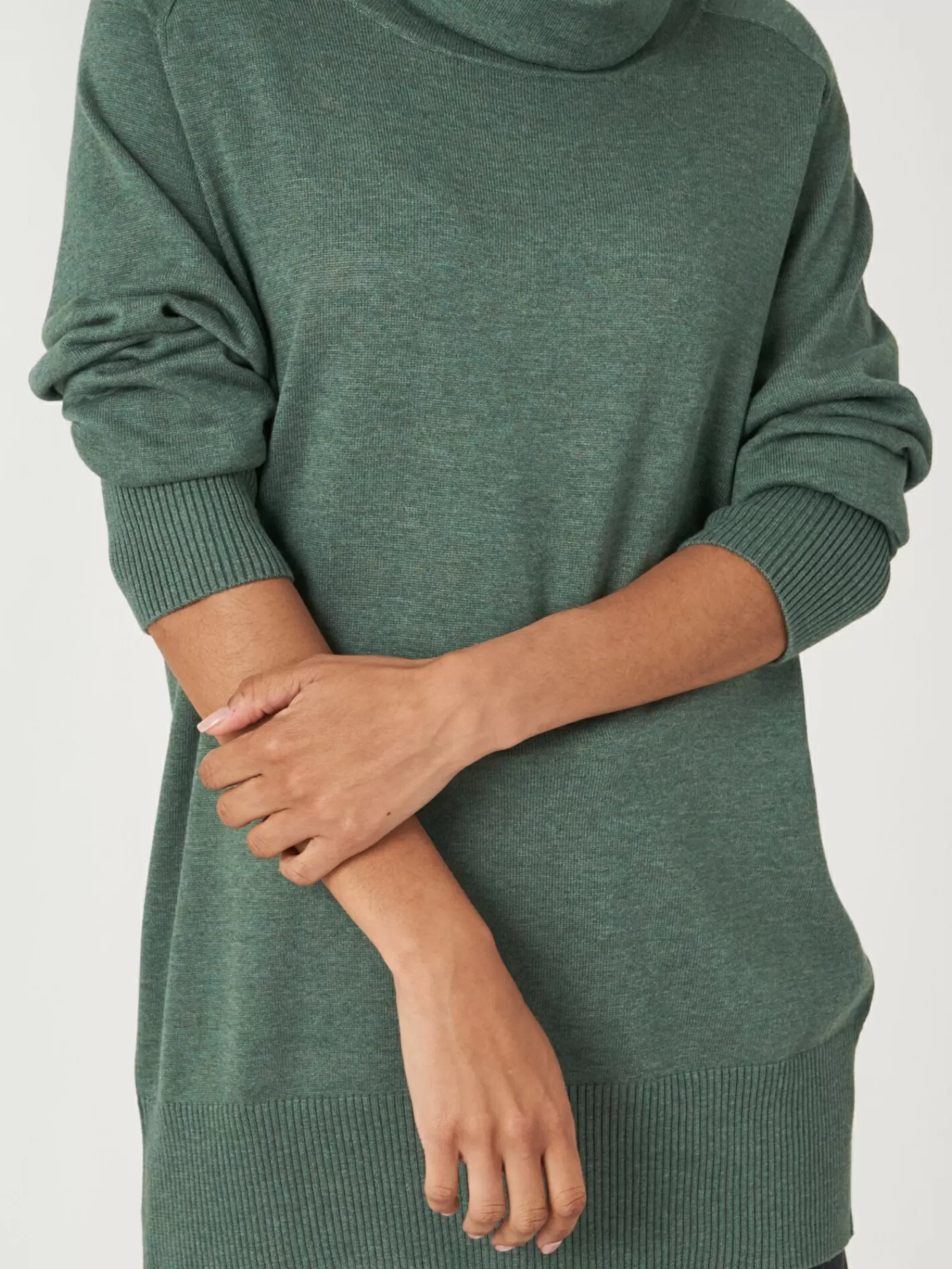 Doux pull col roulé pour femme - Tricotage délicat en promotion