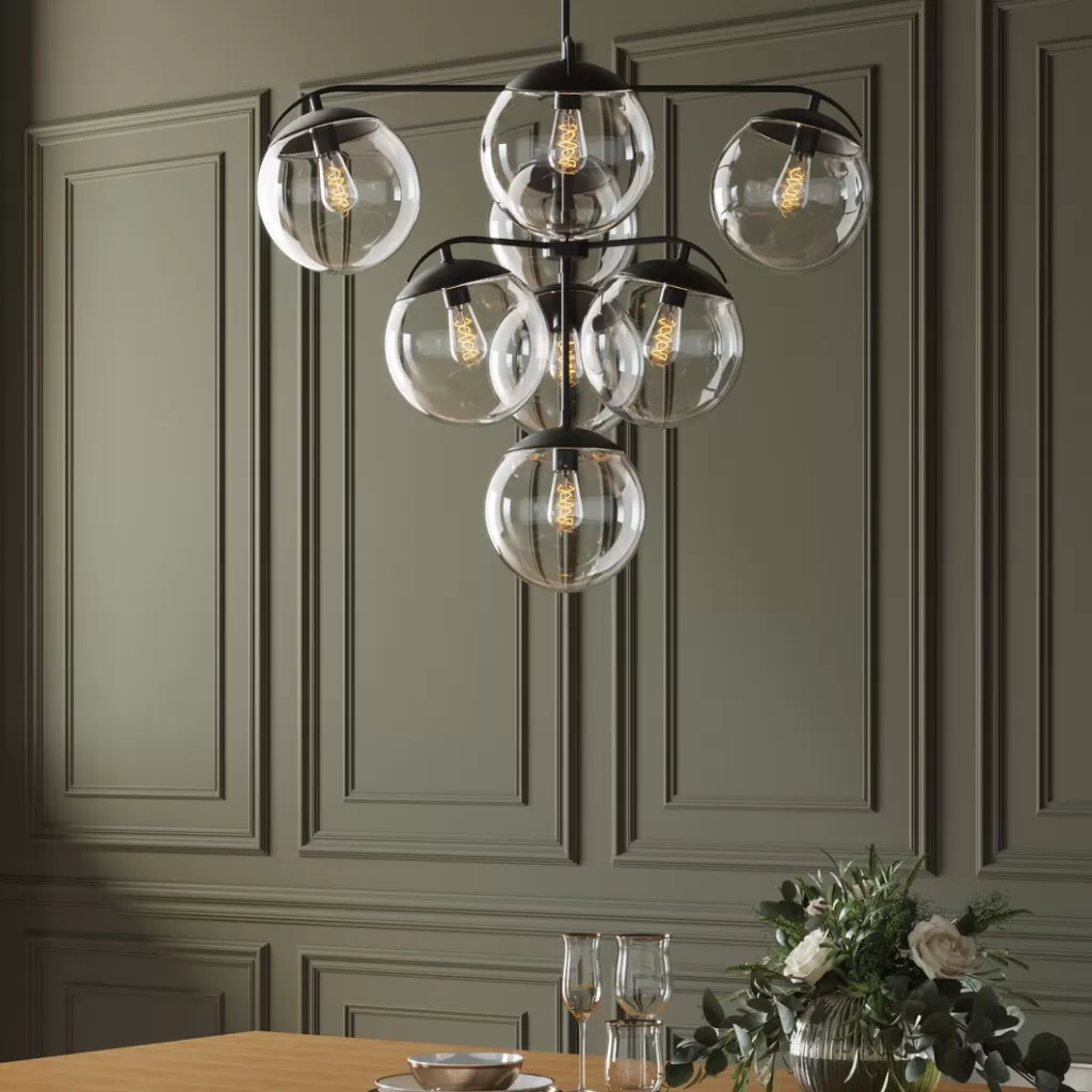 Lustre suspendu design Lasmina Bunch par KARE - Diamètre 91 cm, idéal pour salon contemporain