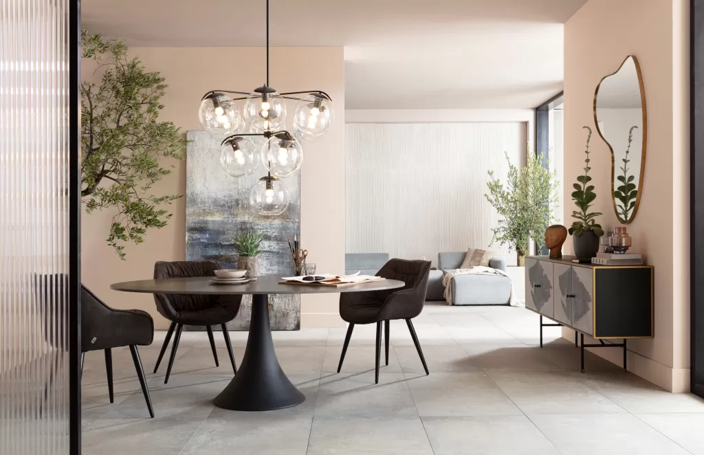 Lustre suspendu design Lasmina Bunch par KARE - Diamètre 91 cm, idéal pour salon contemporain