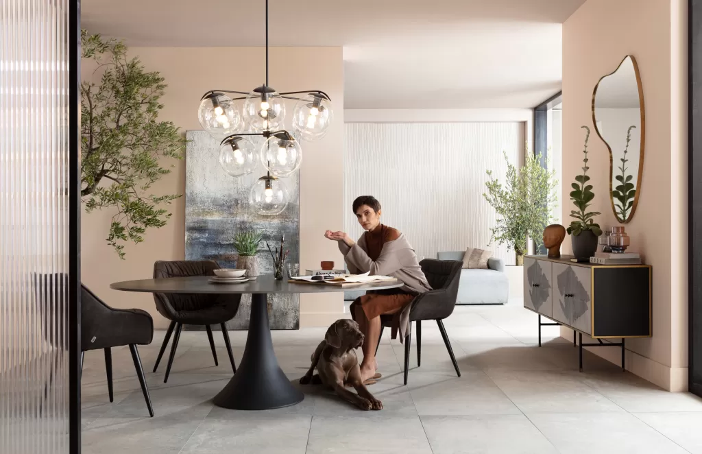 Lustre suspendu design Lasmina Bunch par KARE - Diamètre 91 cm, idéal pour salon contemporain