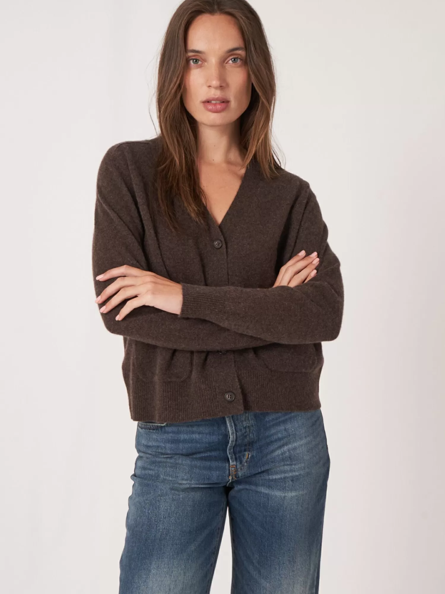 Gilet Femme en Cachemire Doux et Léger - Poches Pratiques pour un Style Décontracté Chic