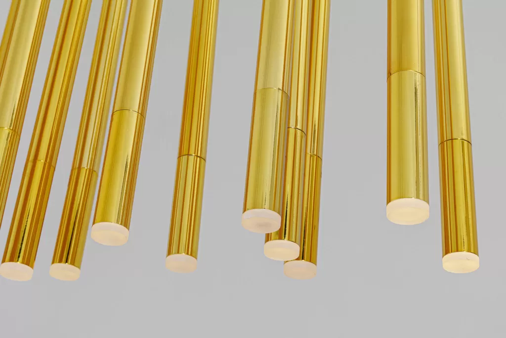 Lustre Suspendu Élégant LED en Laiton - Design Contemporain Living Vegas par KARE