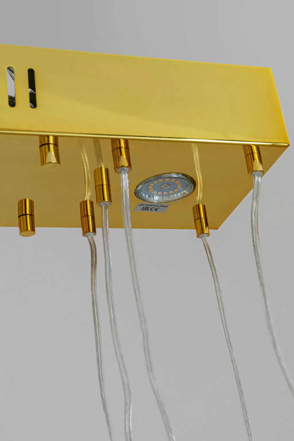 Lustre Suspendu Élégant LED en Laiton - Design Contemporain Living Vegas par KARE