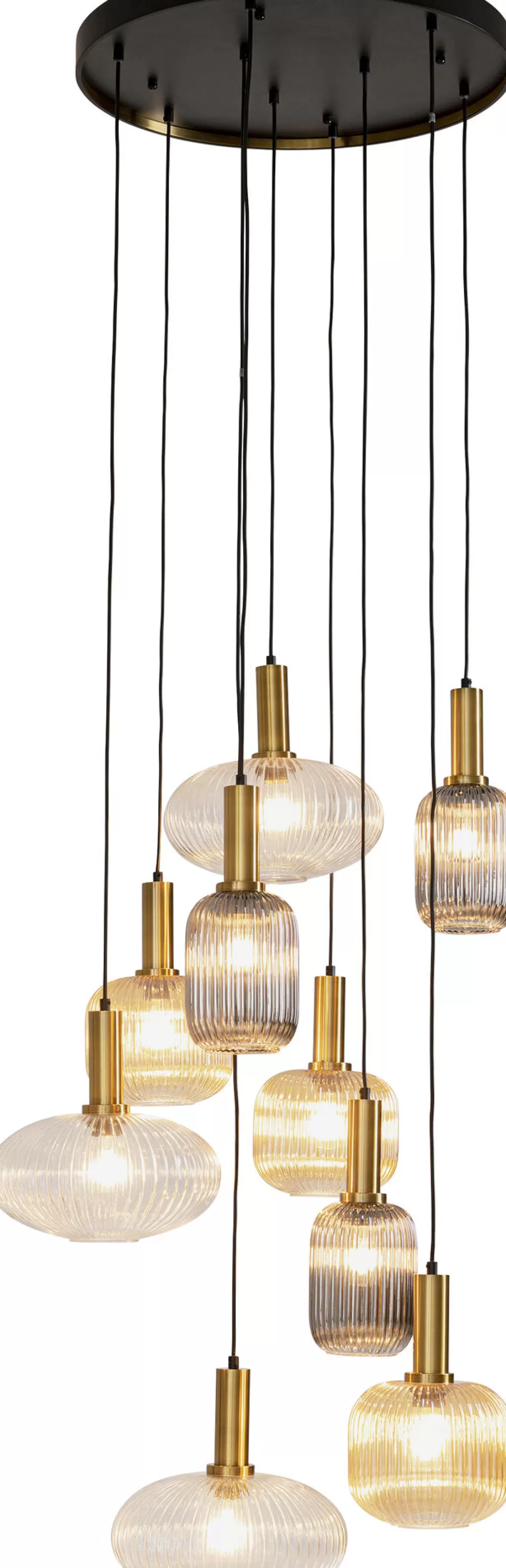 Lustre suspendu design Lobby-Nove - Diamètre 80 cm - Élégance moderne pour entrée chic par KARE Design