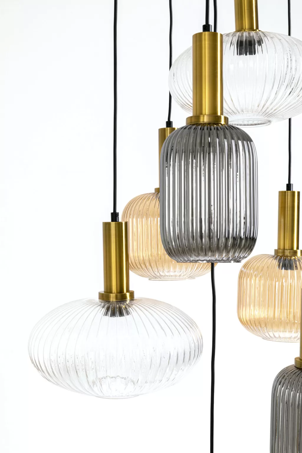 Lustre suspendu design Lobby-Nove - Diamètre 80 cm - Élégance moderne pour entrée chic par KARE Design