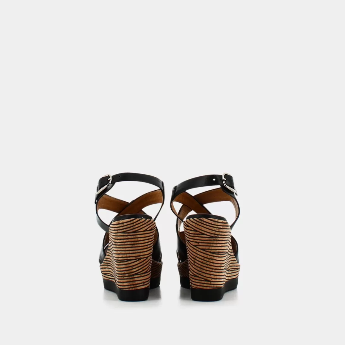 Sandales Élégantes DEALIADI Lr-E23D-03 en Noir - Soldes Exceptionnelles

（：，