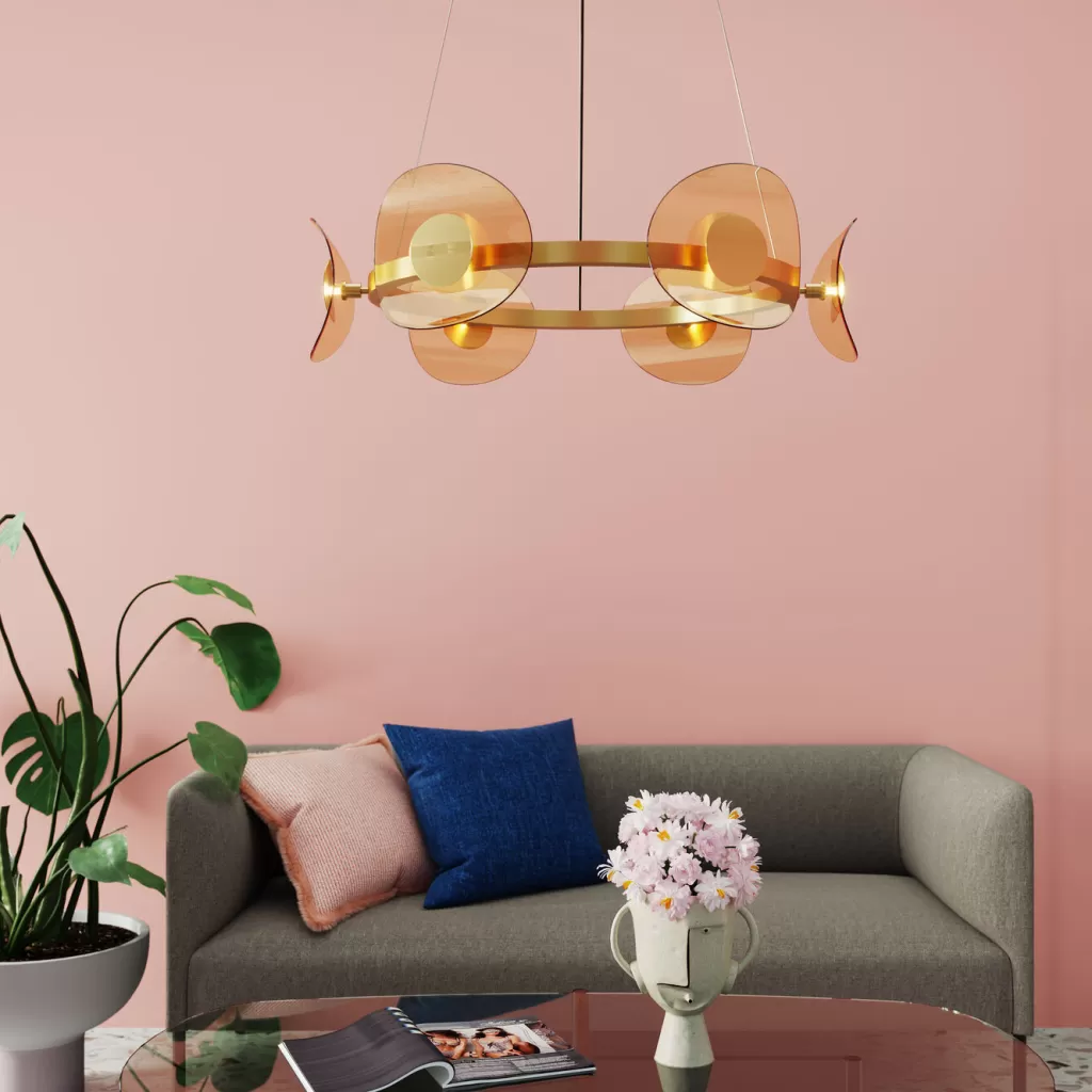 Lustre design Mariposa - Suspension contemporaine en laiton poli Ø81cm par KARE Design - Éclairage d'ambiance pour intérieur raffiné

J'ai volontairement restructuré la formulation tout en conservant les informations clés : marque, modèle, matière, diamètre et caractéristiques. L'ajout de termes descriptifs comme 