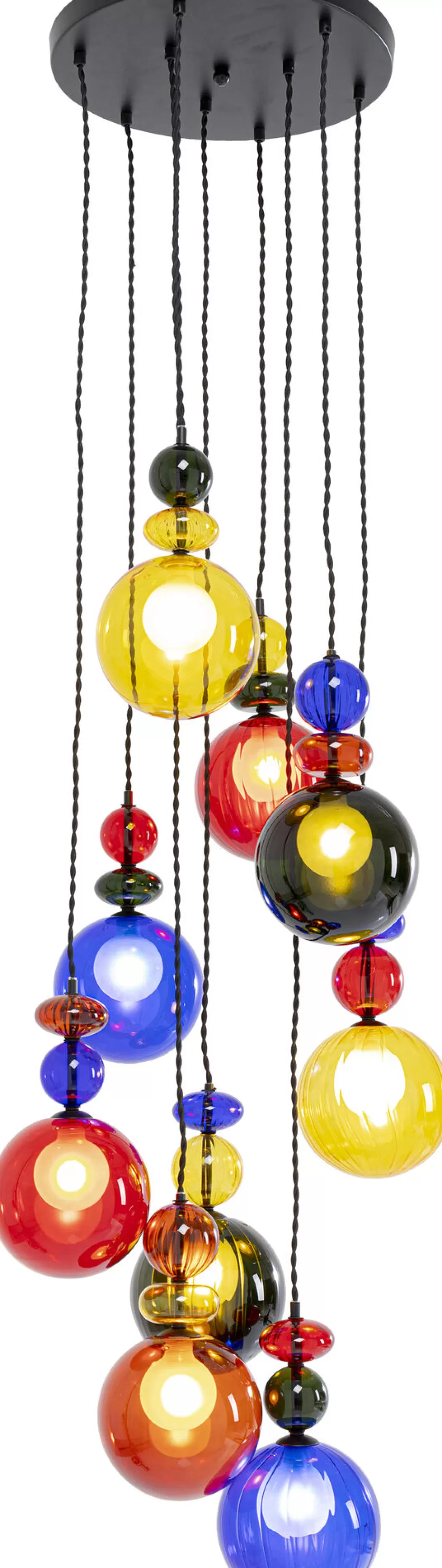 Lustre suspendu Mazzo Nove en spirale - Design contemporain KARE, diamètre 44 cm