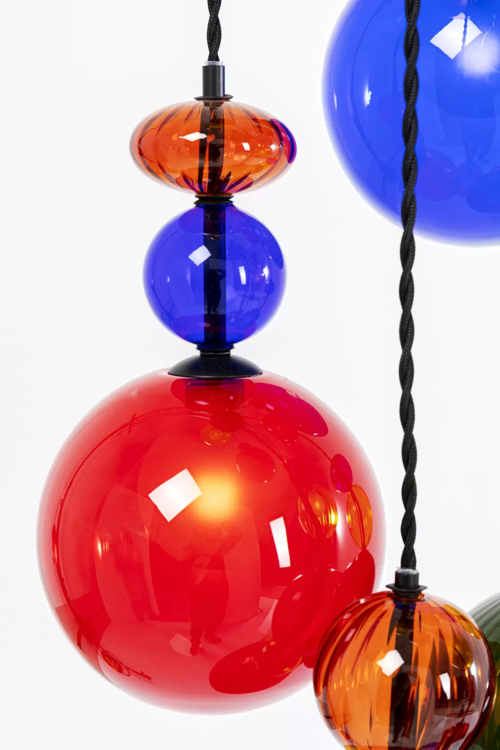 Lustre suspendu Mazzo Nove en spirale - Design contemporain KARE, diamètre 44 cm