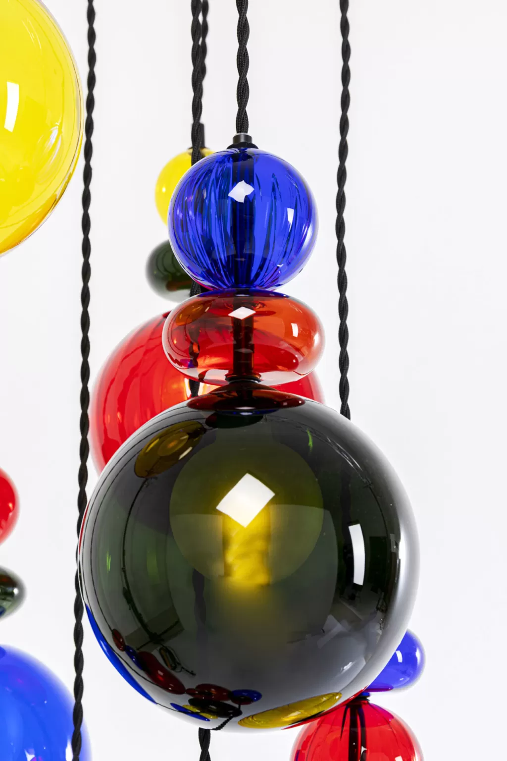 Lustre suspendu Mazzo Nove en spirale - Design contemporain KARE, diamètre 44 cm