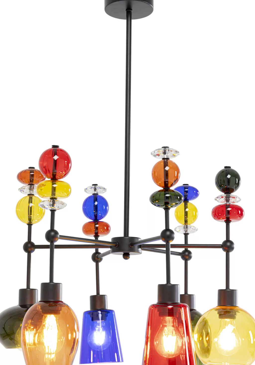 Lustre suspendu design KARE - Modèle Mazzo Sei, diamètre 61 cm pour salon contemporain