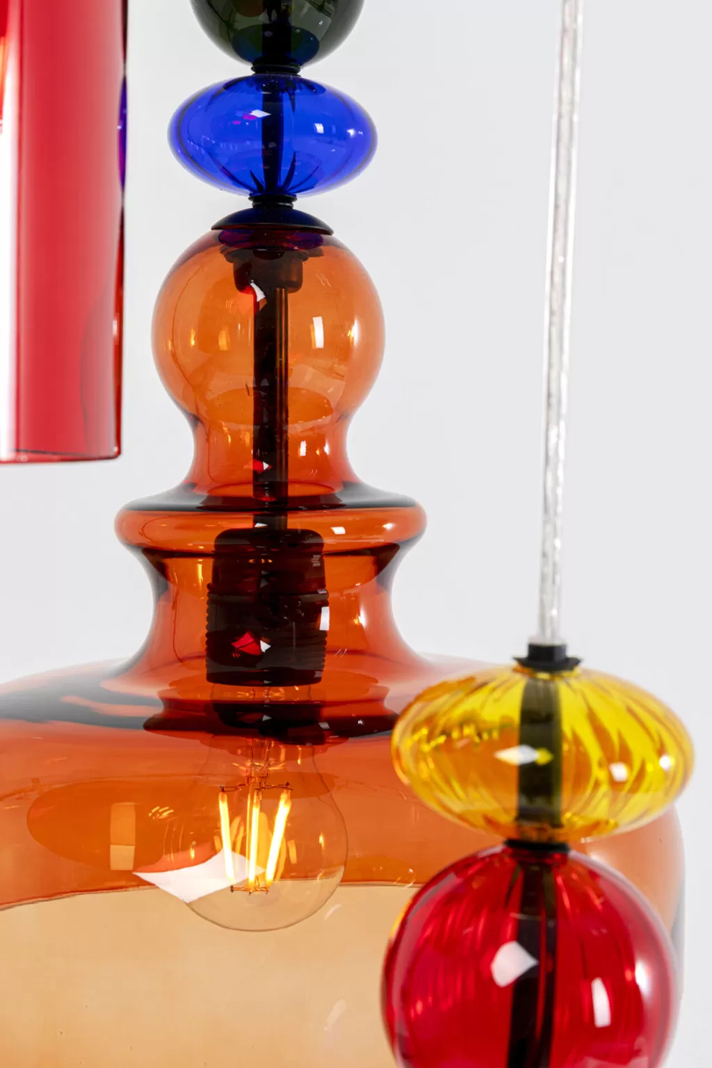 Lustre design Mazzo Tre Spiral avec 3 spirales contemporaines - Diamètre 48 cm - Suspension élégante pour intérieur moderne (Collection KARE Design)
