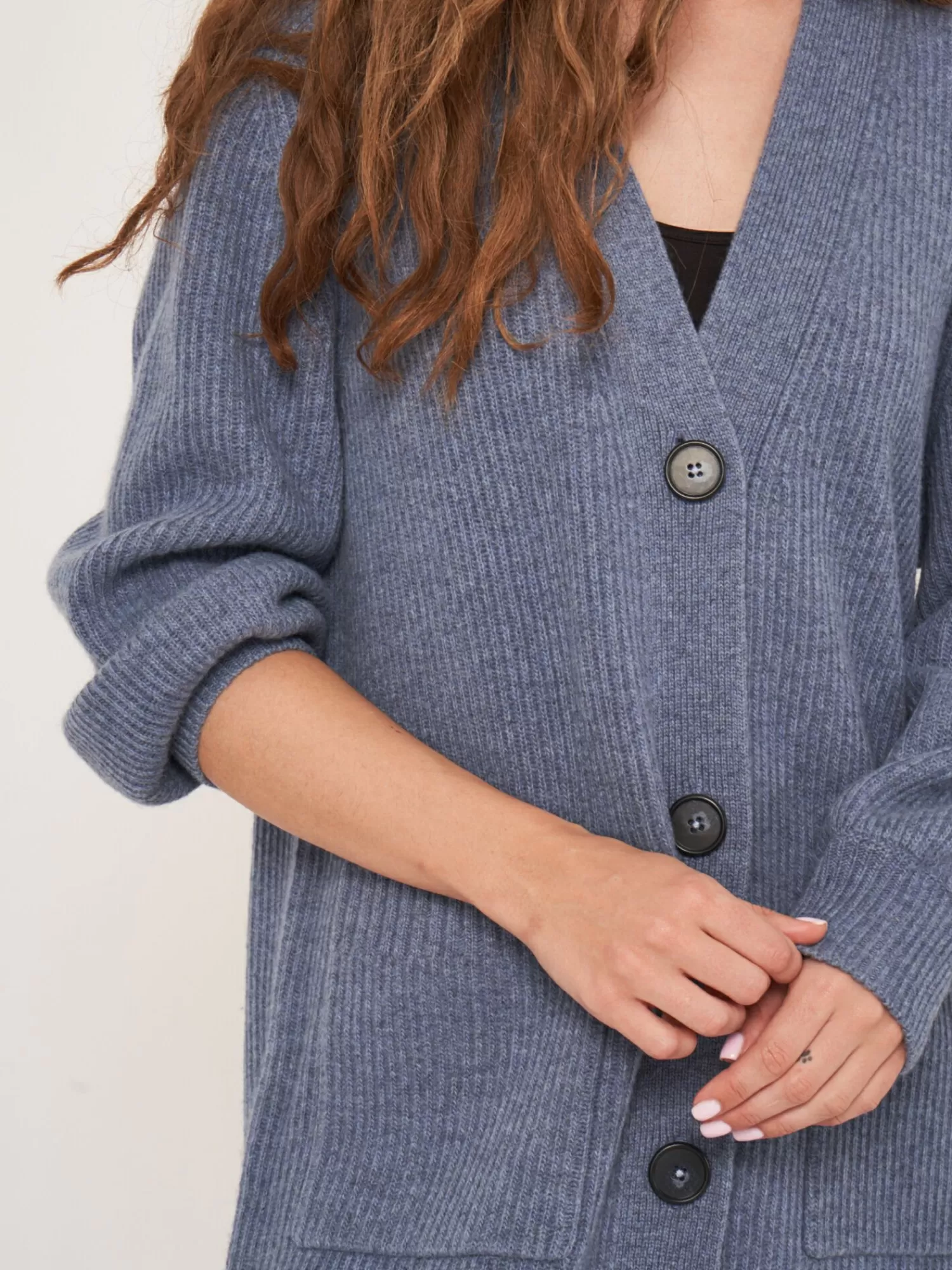 Gilet Femme Mi-Longue à Côtes avec Poches Pratiques - Style Urbain Élégant