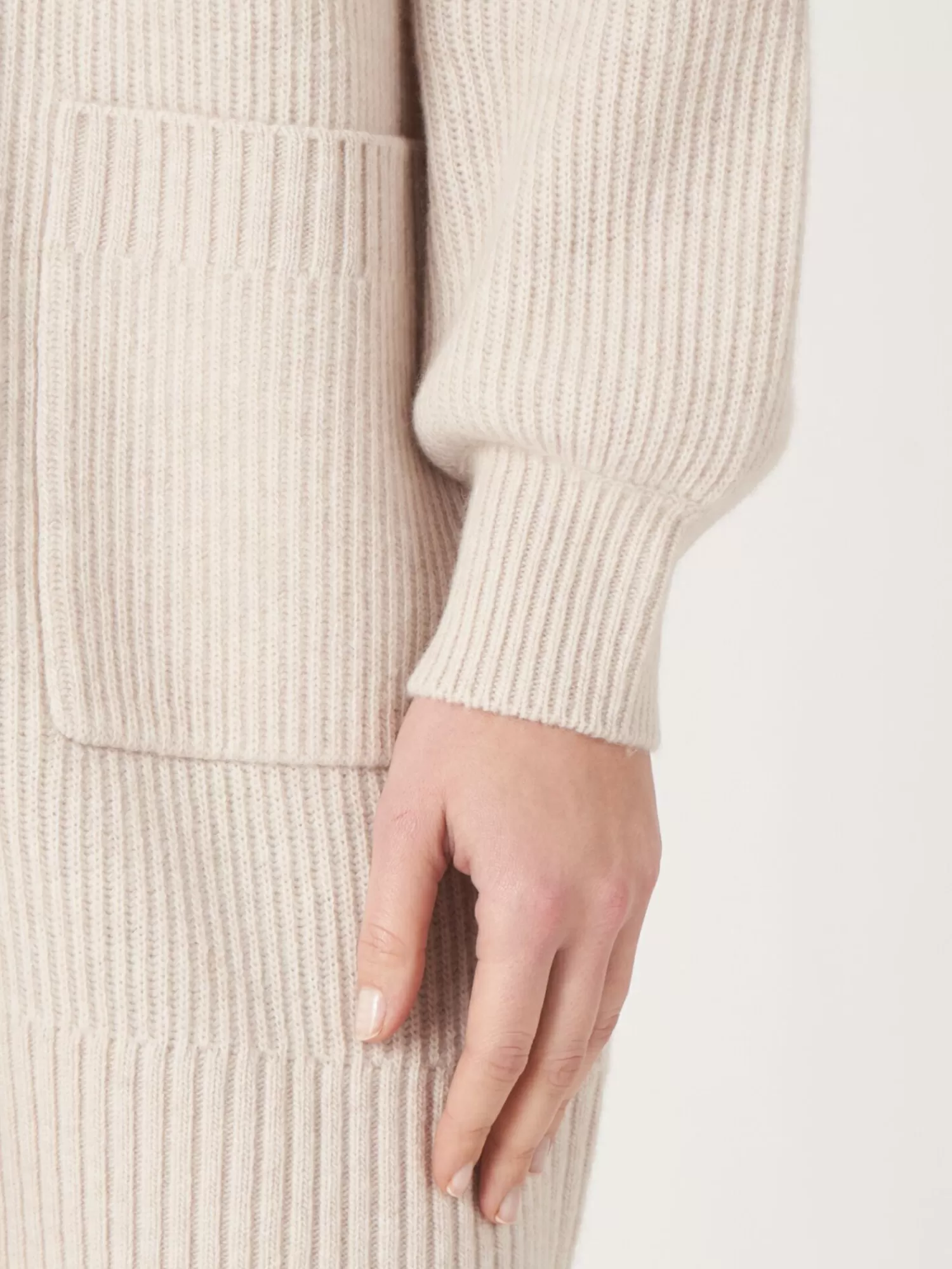Veste Femme Mi-Longue Rayures Horizontales - Style Décontracté avec Poches Fonctionnelles - Prix Doux