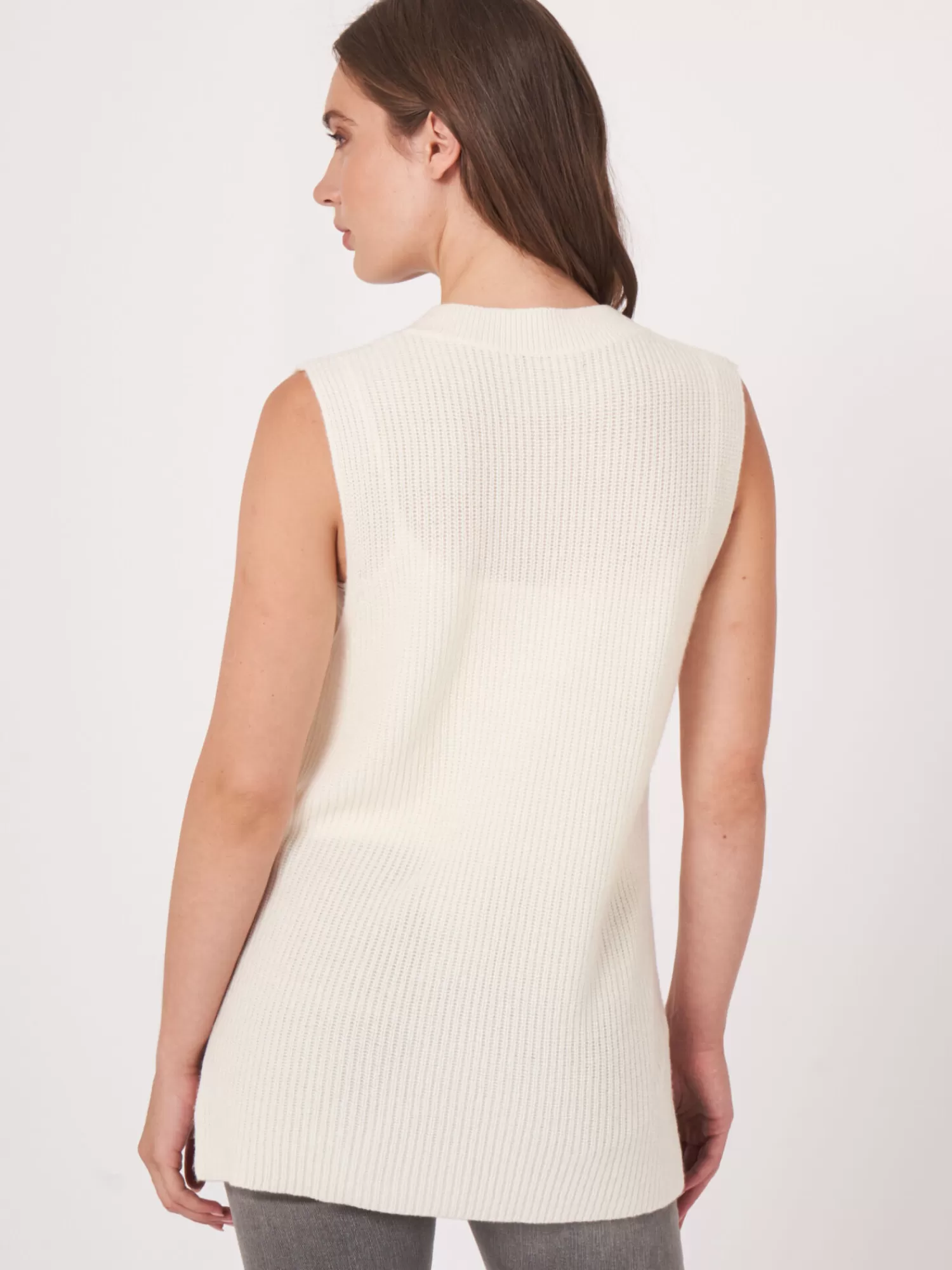 Élégant Débardeur Femme à Encolure V Plongeant - Pull d'Été sans Manches en Promotion