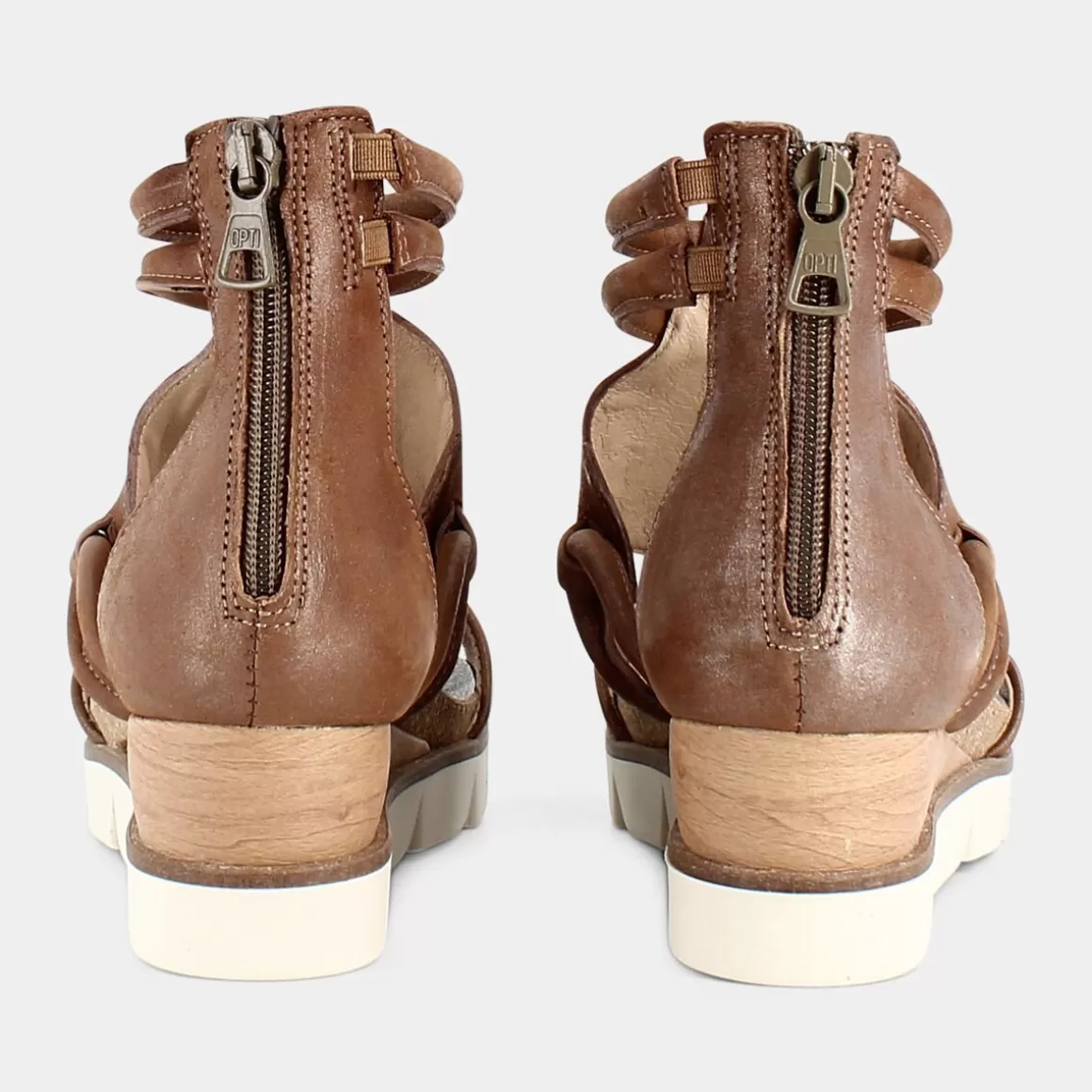 Sandales PATTI DI LUNA Printemps-Été - Modèle OL-E22D01 en Cuir Véritable Marron, Confort Optimal & Style Intemporel - Nuances Chaleureuses pour Look Urbain Raffiné - Élégance Italienne au Quotidien