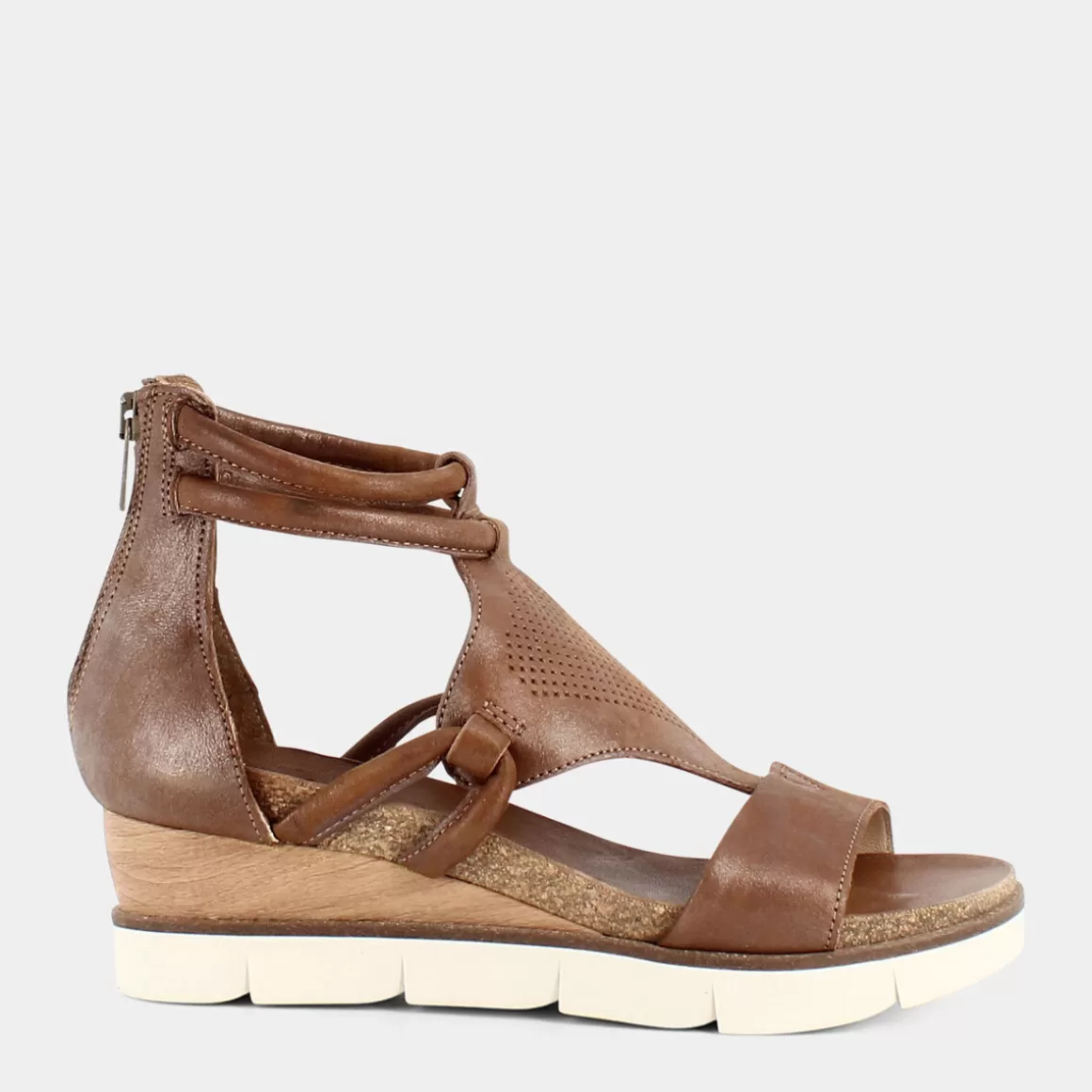 Sandales PATTI DI LUNA Printemps-Été - Modèle OL-E22D01 en Cuir Véritable Marron, Confort Optimal & Style Intemporel - Nuances Chaleureuses pour Look Urbain Raffiné - Élégance Italienne au Quotidien