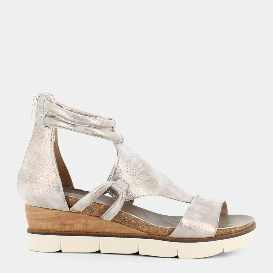 Sandales Printanières PATTI DI LUNA en Cuir Souple - Modèle OL-E22D Nuance Sable Élégant