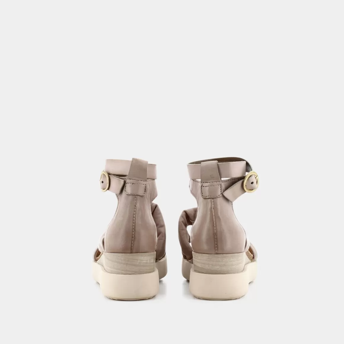 Sandales Luna Patti en cuir beige opale - Modèle OL-E23D - Élégantes et légères pour l'été