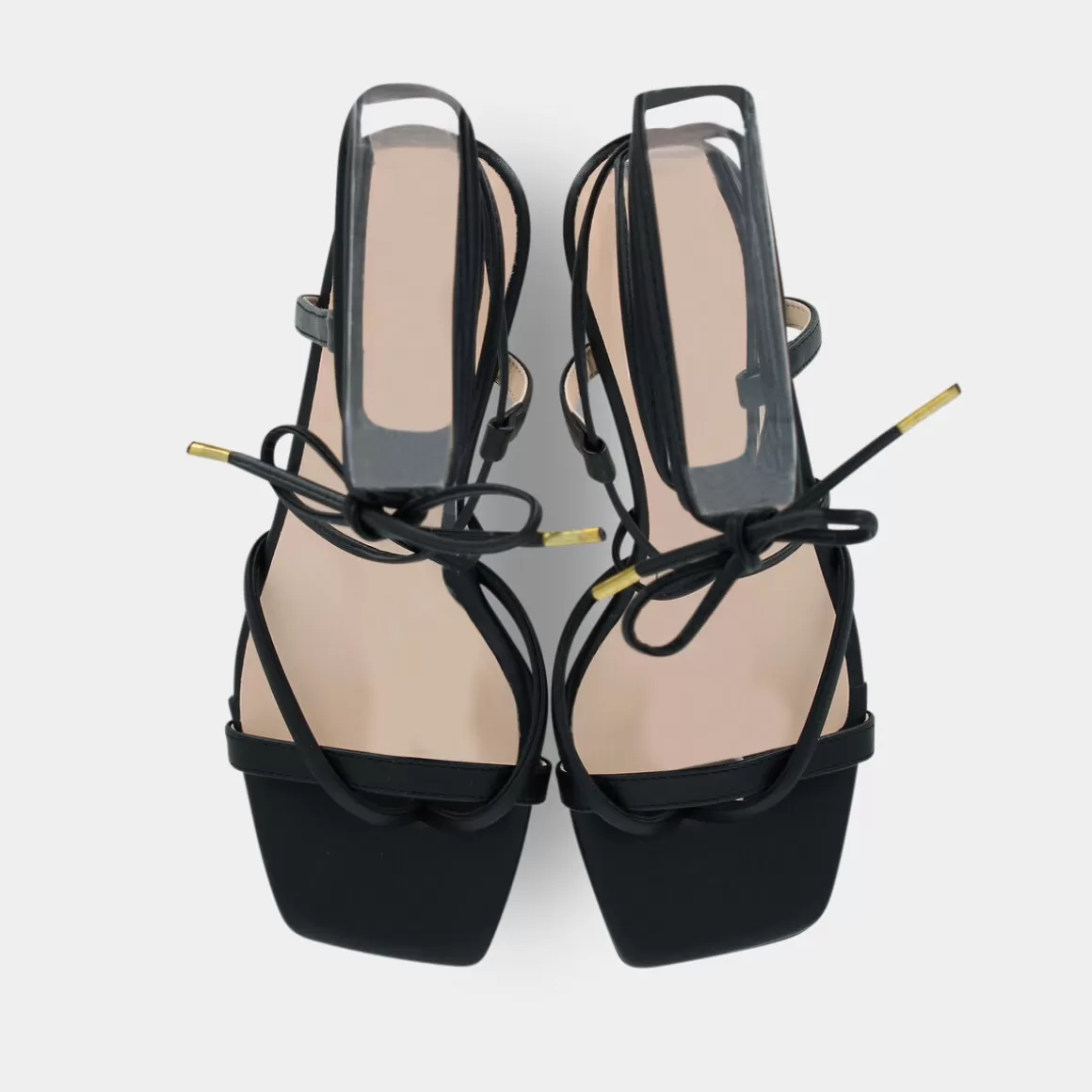 Nouvelle Collection SHEEN - Sandales à Lanières Modèle E22D-04 en Noir Intemporel - Confort & Style Urbain