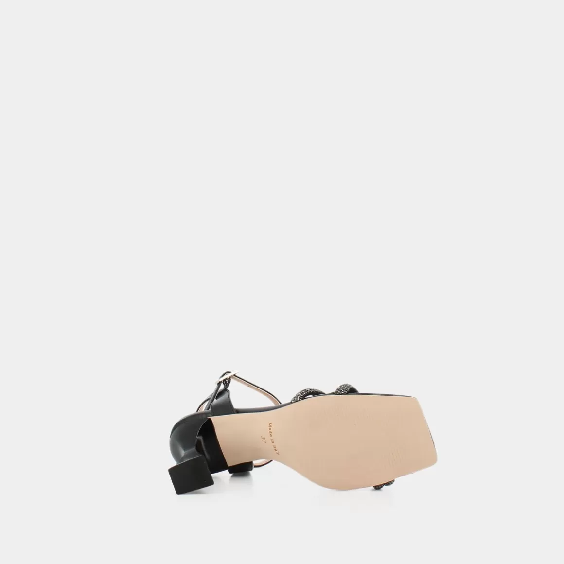 Découvrez les Sandales SHEEN OP-E23D02 en Cuir Souple - Noir Élégant pour Sorties Élégantes | Marque Premium | Chaussures Femmes 2024