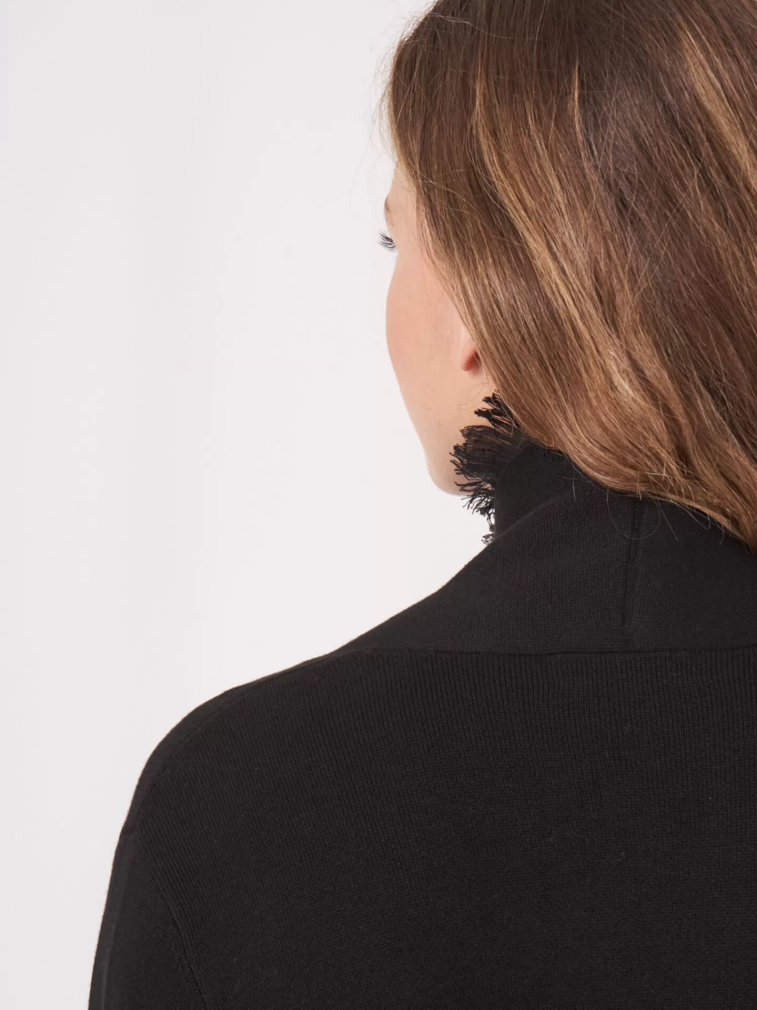 Élégant cardigan femme à franges avec capuchon - Promotion exclusive en édition limitée