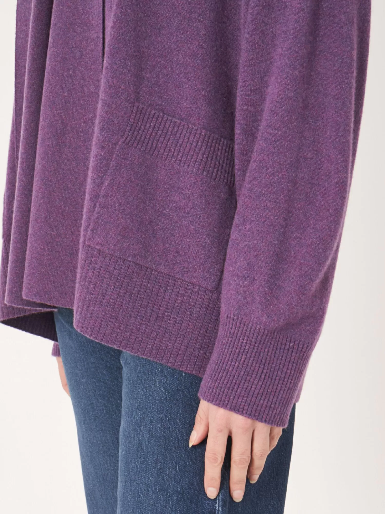 Veste Femme en Cachemire Doux - Col Enveloppant & Poches Fonctionnelles | Promotion Éclair sur Modèle Confortable