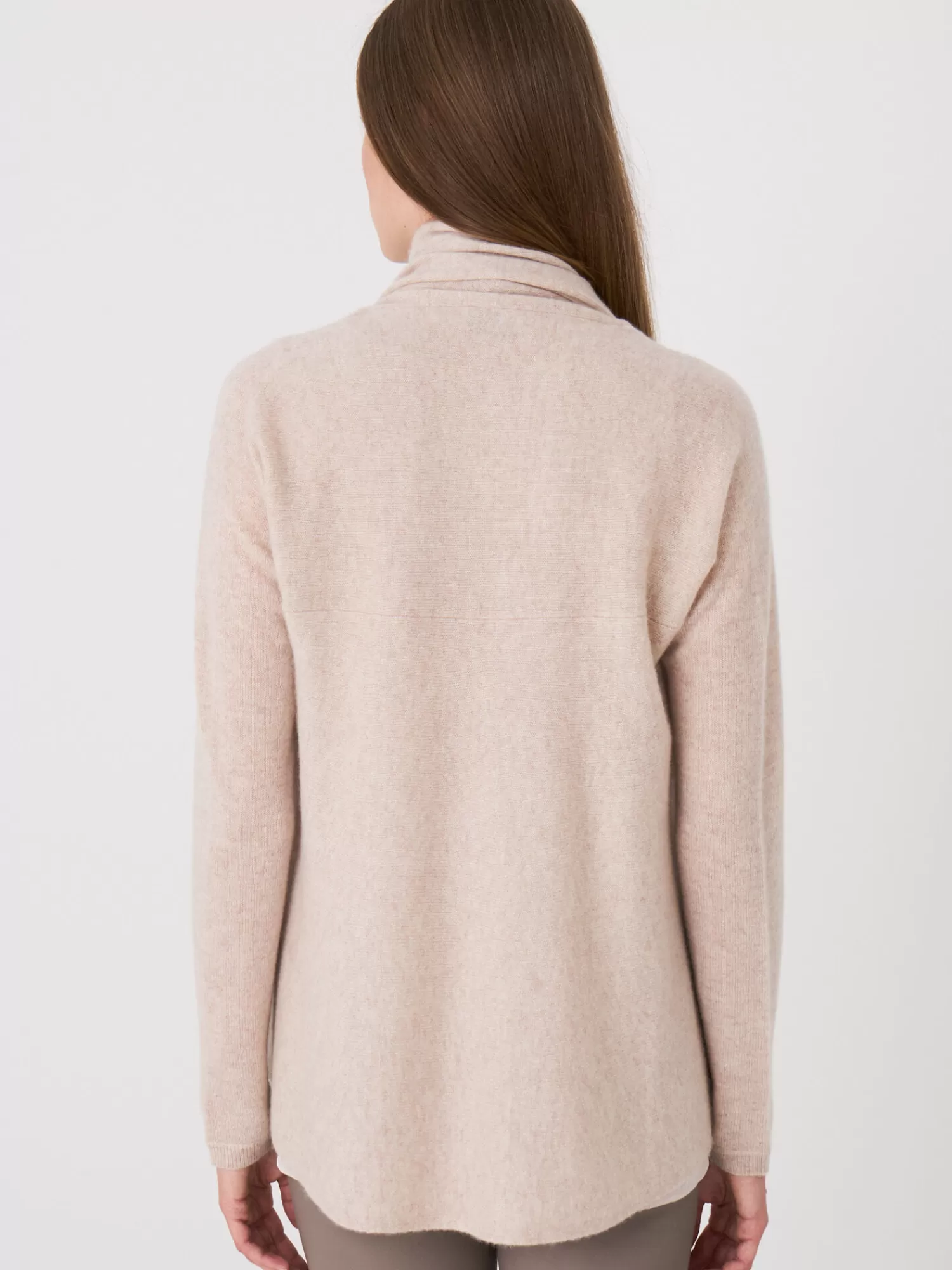 Gilet Femme en Cachemire Bio - Col Enveloppant Doux, Confort Élégant