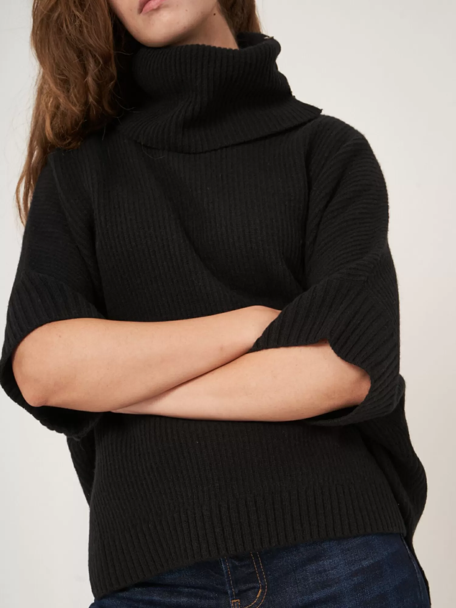 Pull Doudoune Femme Oversize - Col Roulé Modulable pour un Style Urbain Décontracté