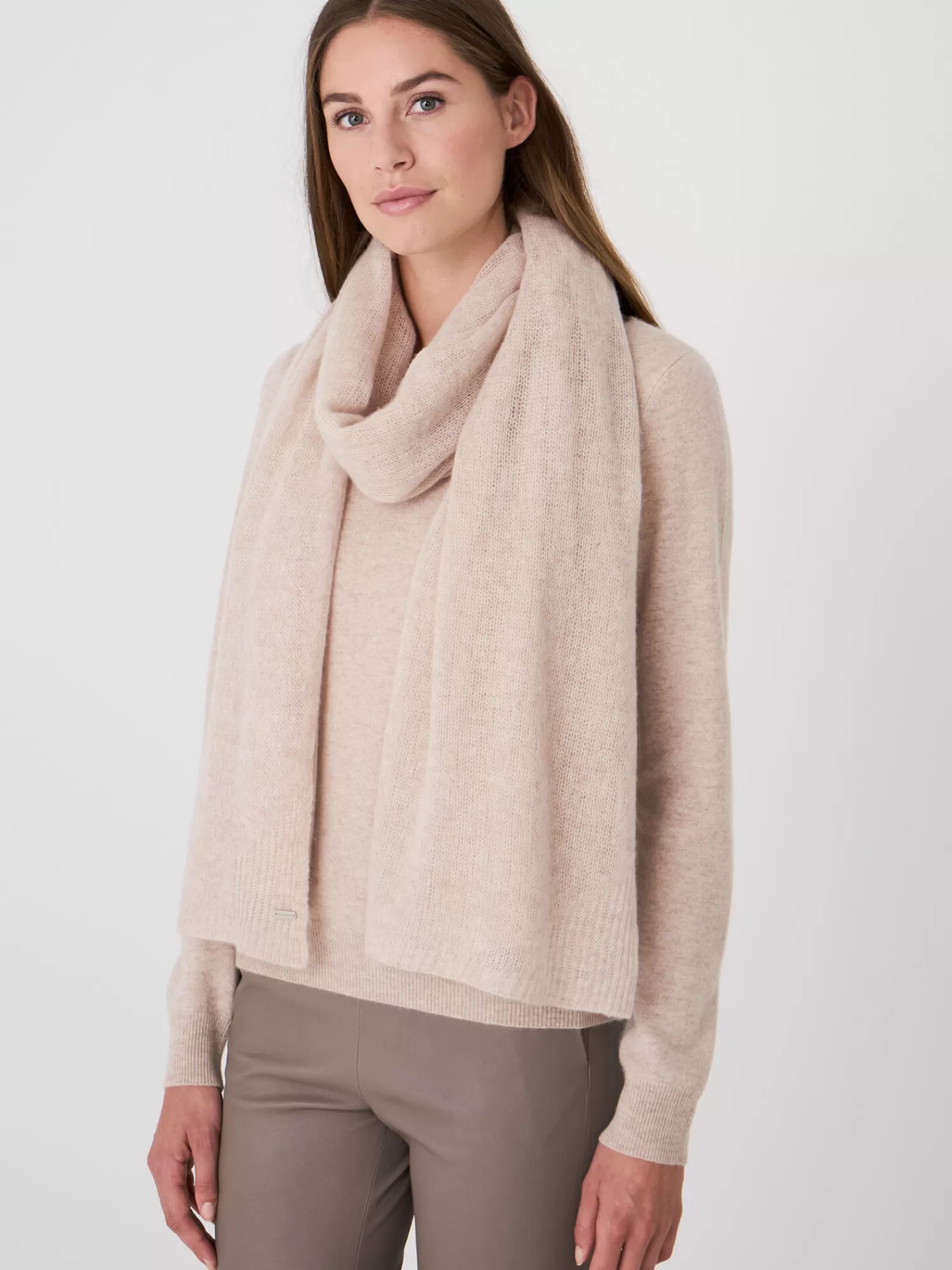 Écharpe Femme XXL en Promotion - Motif Côtes Élégant
