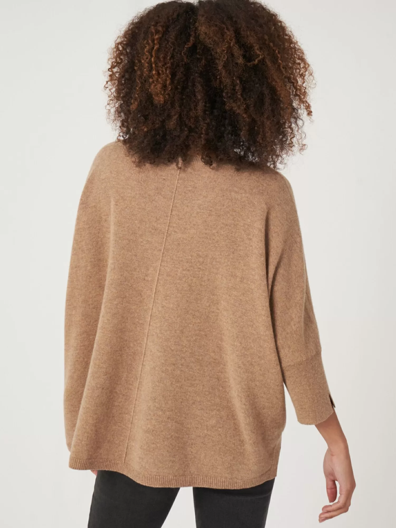 Élégant Pull Femme en Cachemire Bio Écoresponsable - Confort Détente Oversize pour Automne