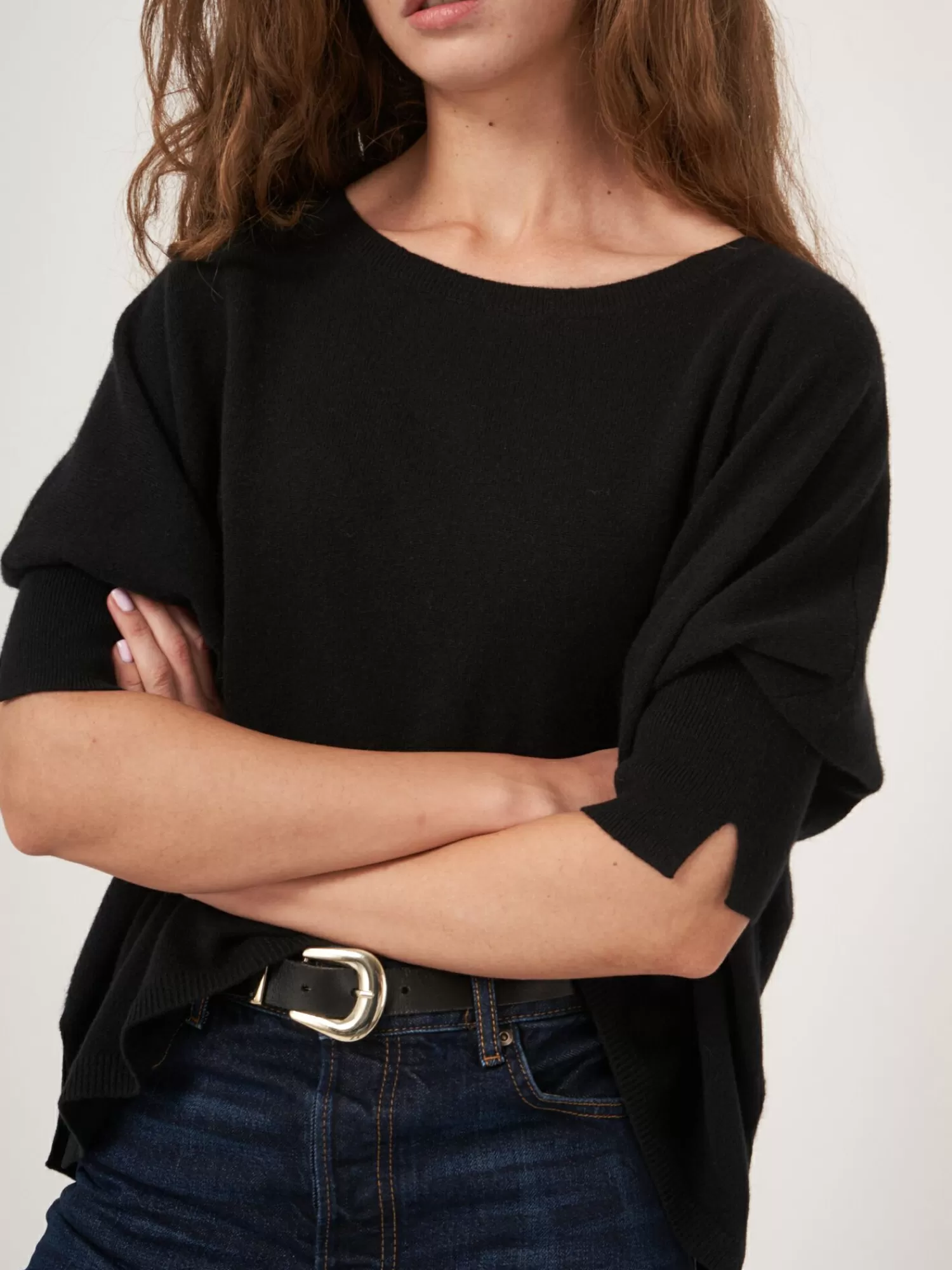 Déstockage : Pull Femme Large en Cachemire Biologique - Modèle Confortable pour l'Hiver