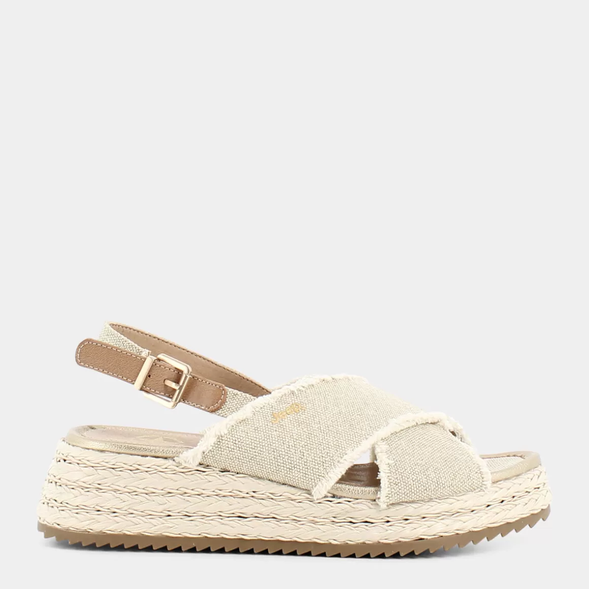 Sandales décontractées JEEP Valencia Cross - Ton beige naturel, idéales pour un style urbain. Prix doux et confort assuré.