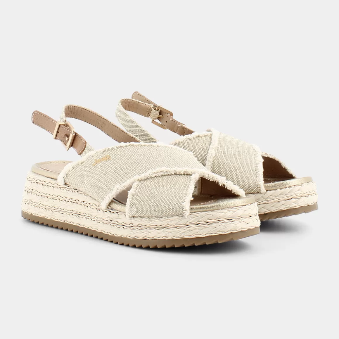 Sandales décontractées JEEP Valencia Cross - Ton beige naturel, idéales pour un style urbain. Prix doux et confort assuré.