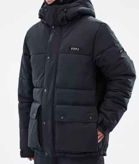 Doudoune Urbaine Hiver - Fermeture Éclair Intégrale | Style Dope Snow - Coupe Ajustée Ultra-Léger avec Capuche Isotherme