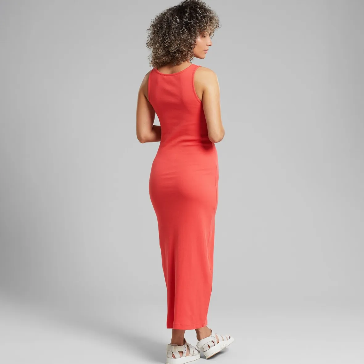 Robe côtes Motala Rouge Épicé - Promotion exclusive été 2024 pour femme
