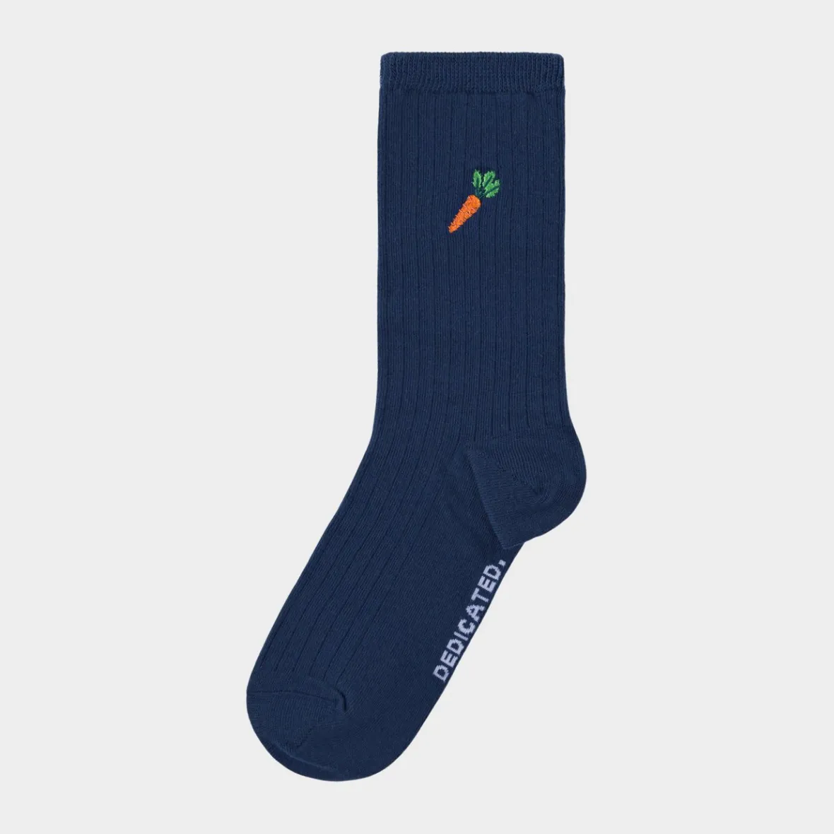 Chaussettes Femme Knivsta - Côtes Texturées en Bleu Chiné, Élégance Urbaine et Confort Optimal