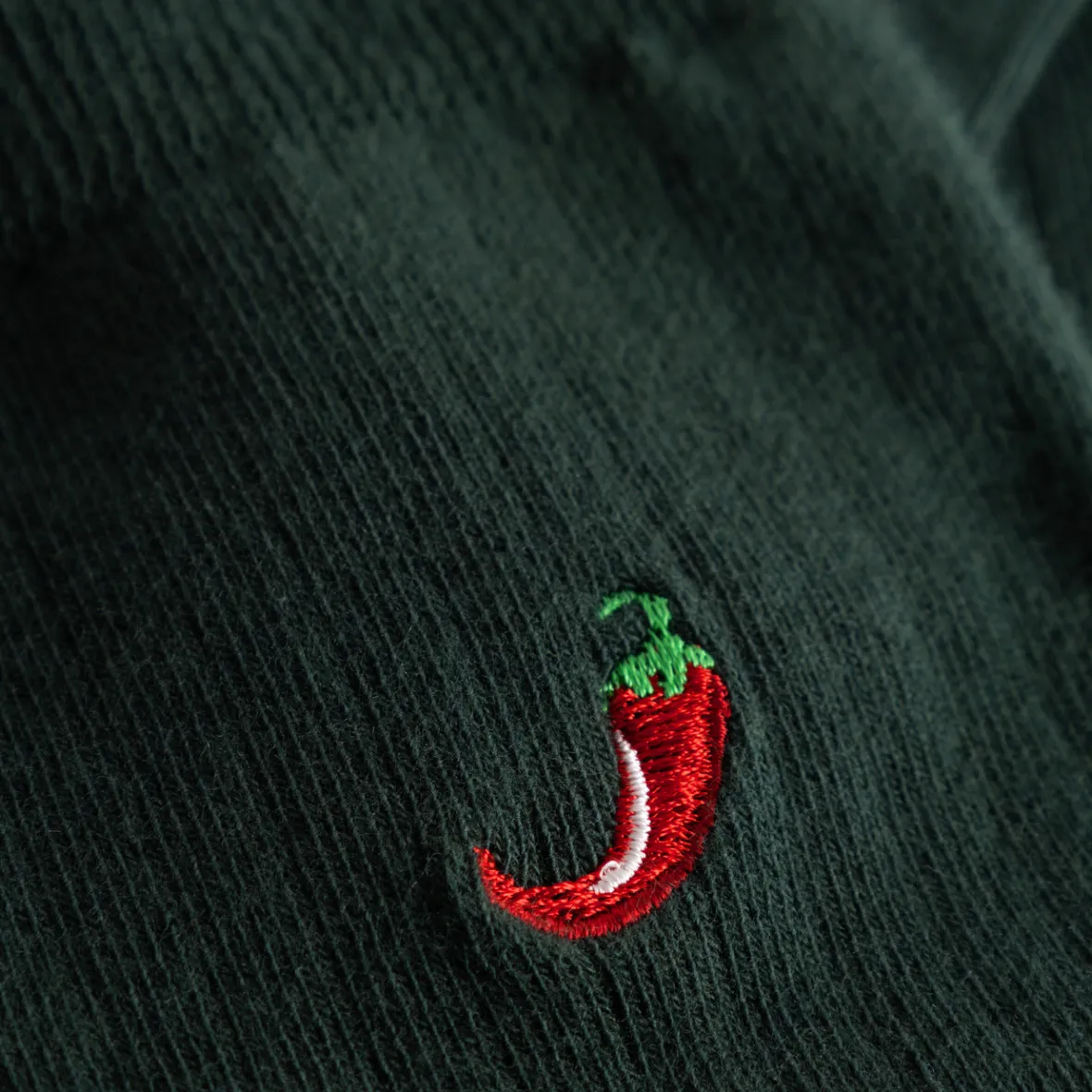 Chaussettes Hiver Femme Knivsta-Chili - Côtes Épaisses Vert Foncé Confortables