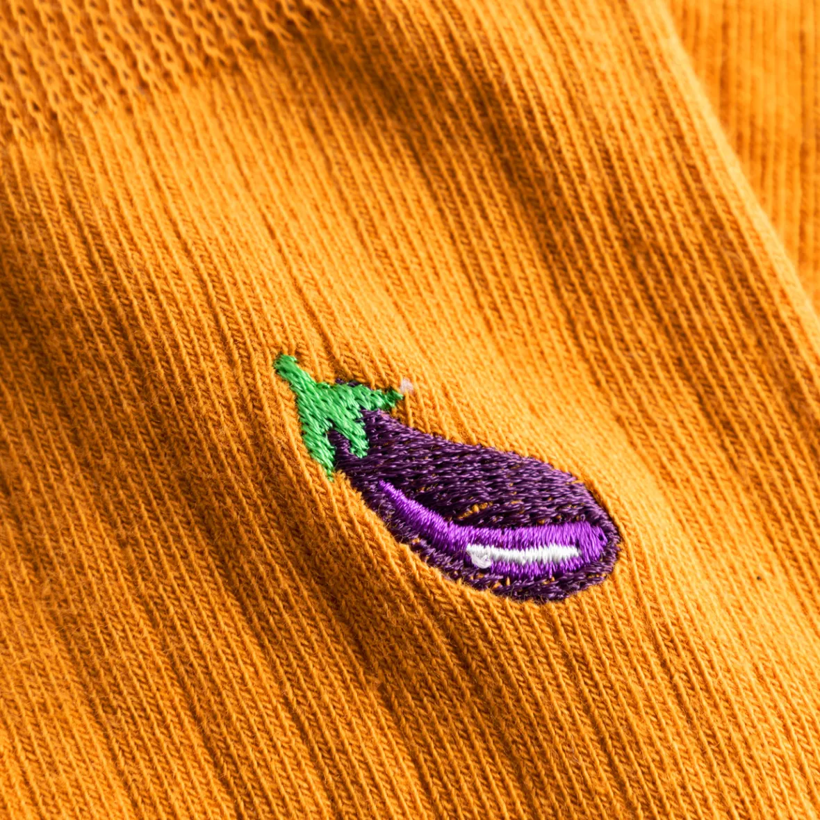 Chaussettes Femme Confortables en Côtes - Dégradé Aubergine & Orange Vif | Collection Knivsta | Soldes Exclusives